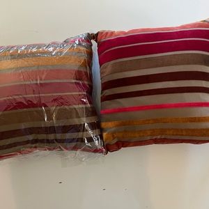 Gouchee Home Velvet Stripe 18 X 18 Accent Pillows